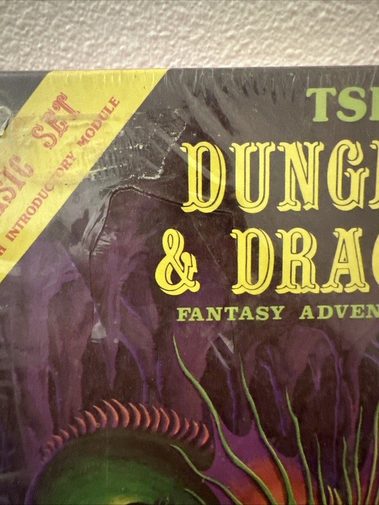TSR Dungeons & Dragons Basic Boxed Set 8th Print 1981 w/Dice Sealed SW!