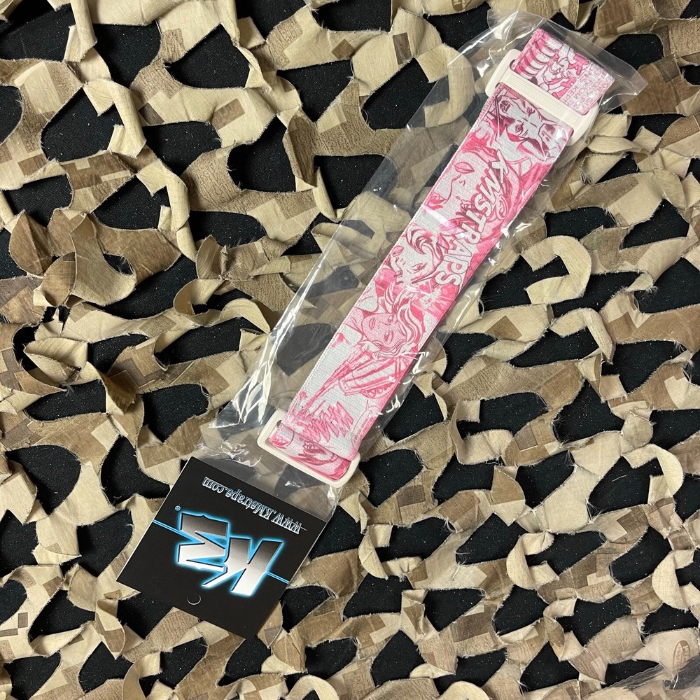 NEW KM Paintball Goggle Strap - 09 Pink Comic