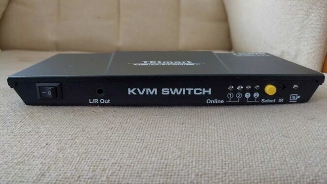 4K TESmart 2 Port DP Switch