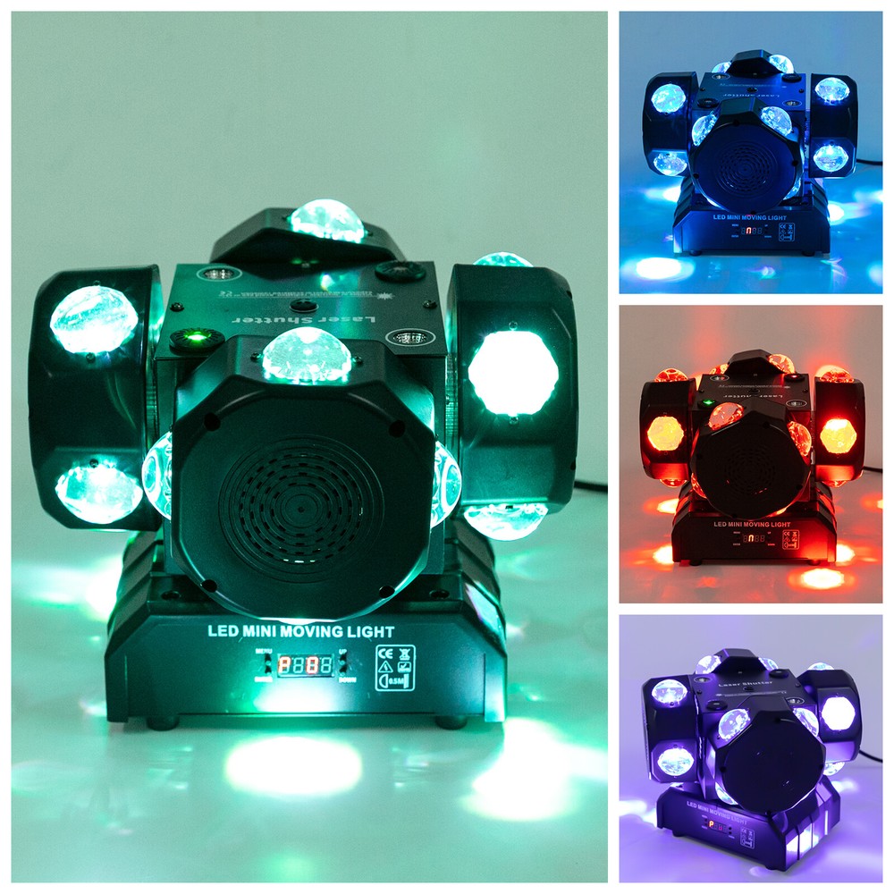 DJ DMX 512 Light Rotating Strobe Light Stage Lighting Effects Party Lamp 200W