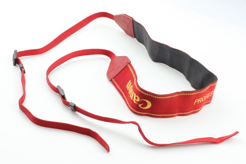 [Near MINT] Canon EOS Neck Strap Professional Version Red From JAPAN