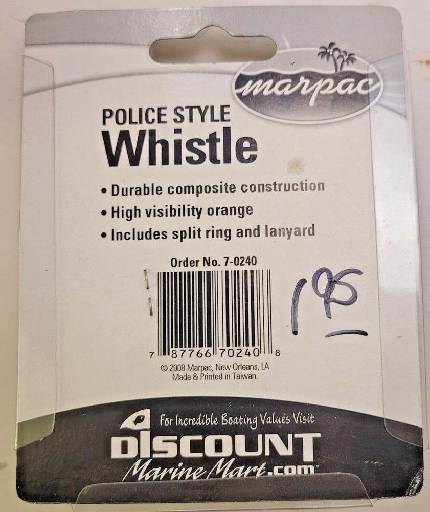 WHISTLE ORANGE 60MM
