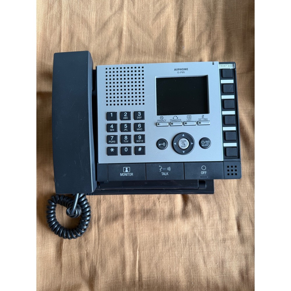 Aiphone LE-FW Video Intercom System Master Station Phone Silver Black