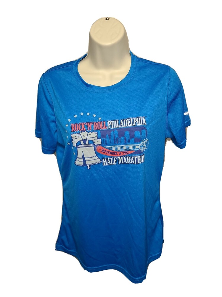 2012 Rock N Roll Philadelphia Half Marathon Womens Medium Blue Jersey