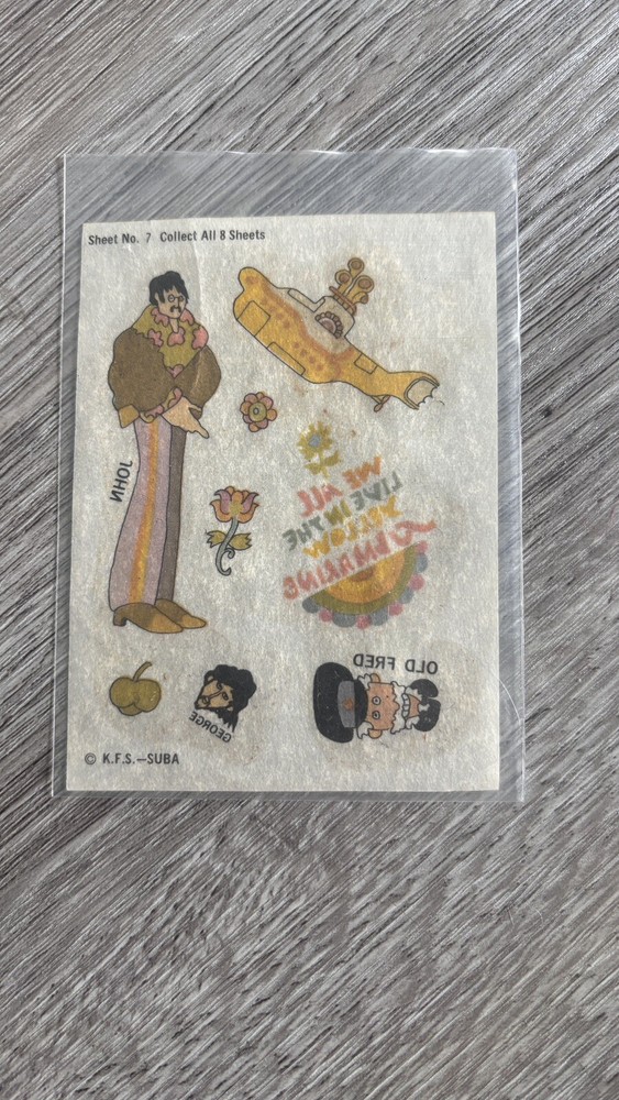 Yellow Submarine Book And Stickers Collection.