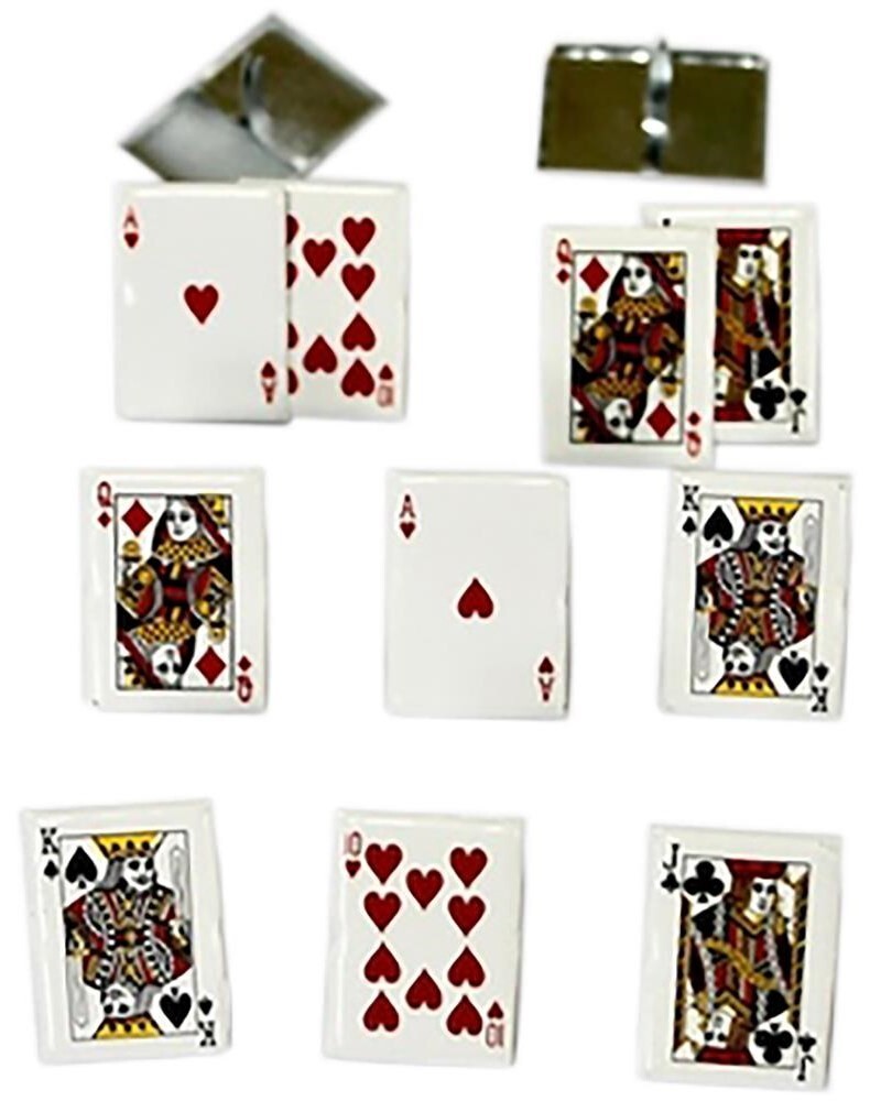 Playing Cards -Game, Decorative Scrapbook Brads - Eyelet Outlet #B155