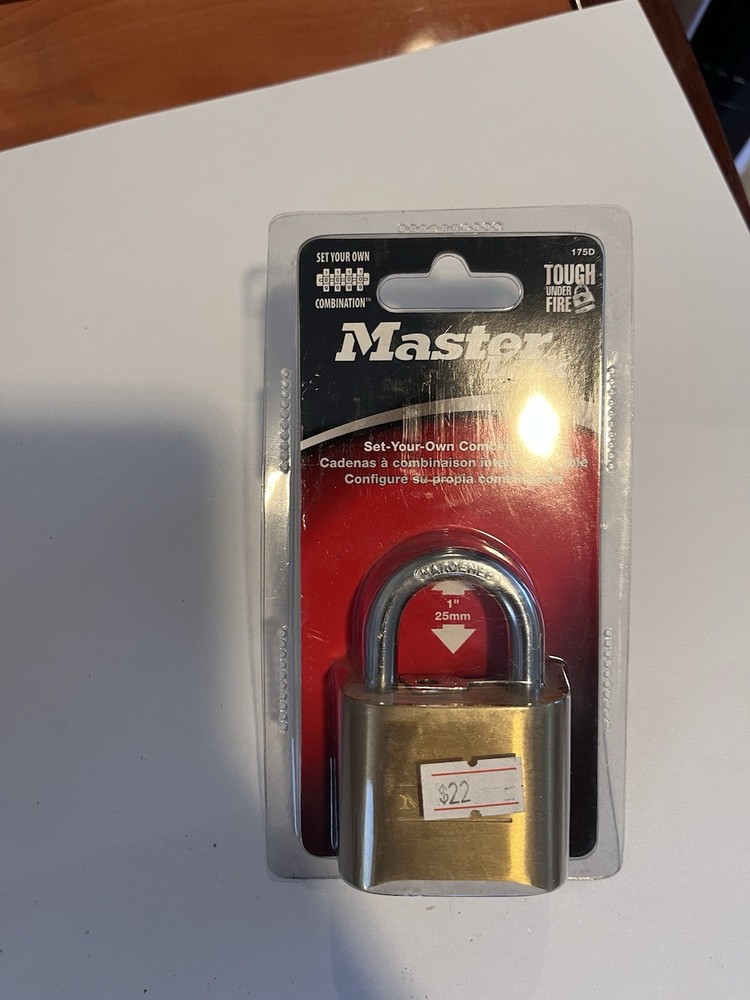 (Pack of 2) Combination Padlock: Master Lock 175D