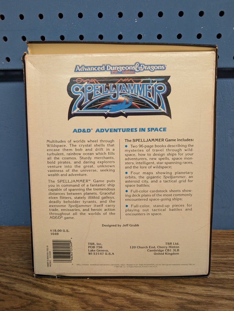 AD&D Spelljammer Box Set Complete Uncut | 1049 2nd Edition | TSR 1989