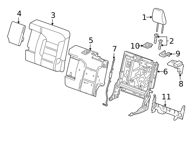 Genuine GM Headrest 85146544