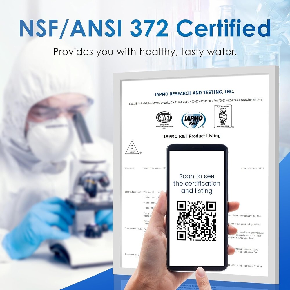 Waterdrop G2 Reverse Osmosis Water Filtration System,400 GPD, Tankless