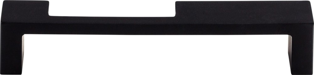 Top Knobs TK259BLK Modern Metro Notch Pull B 5" (c-c) Flat Black