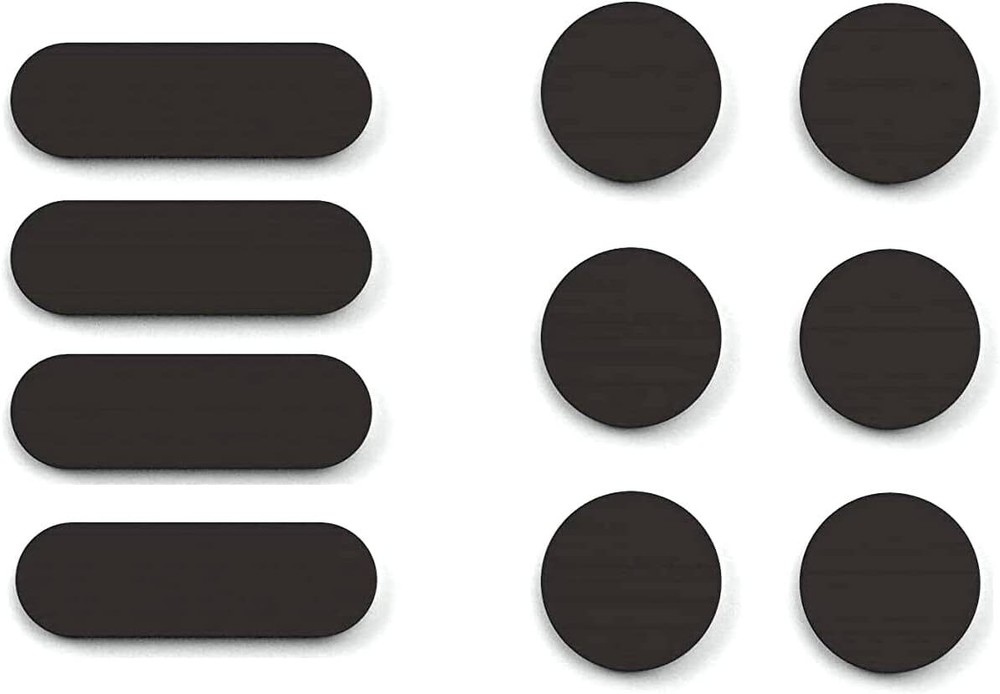 Universal Webcam Covers - Privacy Protection Accessory, No Residue Black