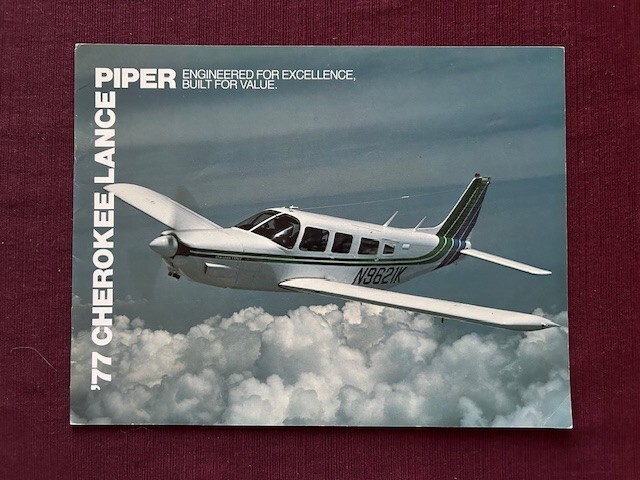 Piper Cherokee Lance 1977 brochure