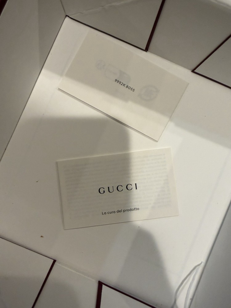 Authentic Mens Gucci EMPTY Belt Box With Dust Bag 100% Authentic