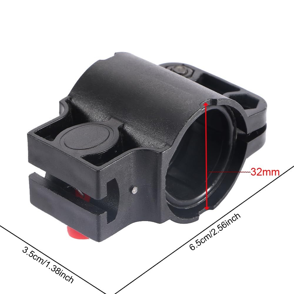 SquEqu 2 Pack Bike Lock Mounting Bracket Holder Frame Mount Replacement Black