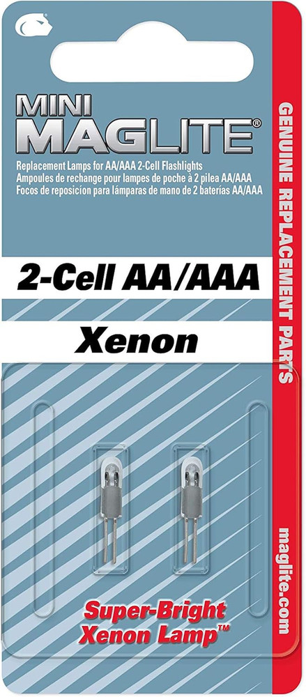 Maglite Replacement Xenon Lamp for Mini 2-Cell AA/AAA Flashlight
