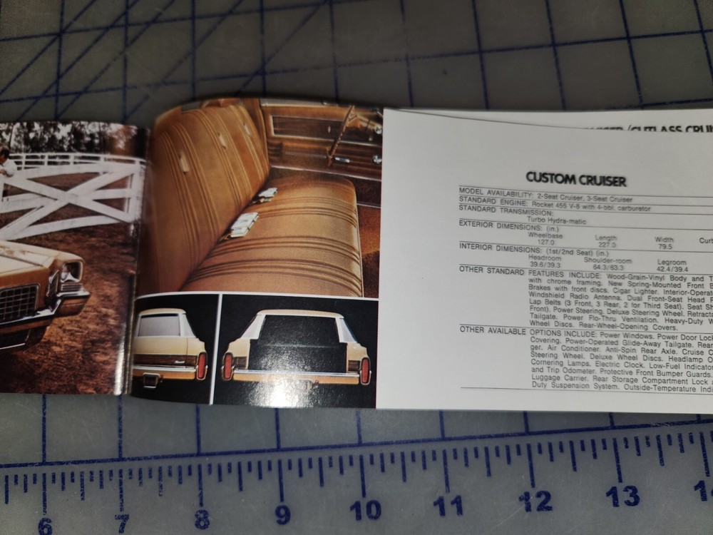 1972 Oldsmobile Brochure Full Line Original