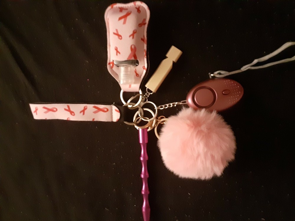 self defense key chain multi color