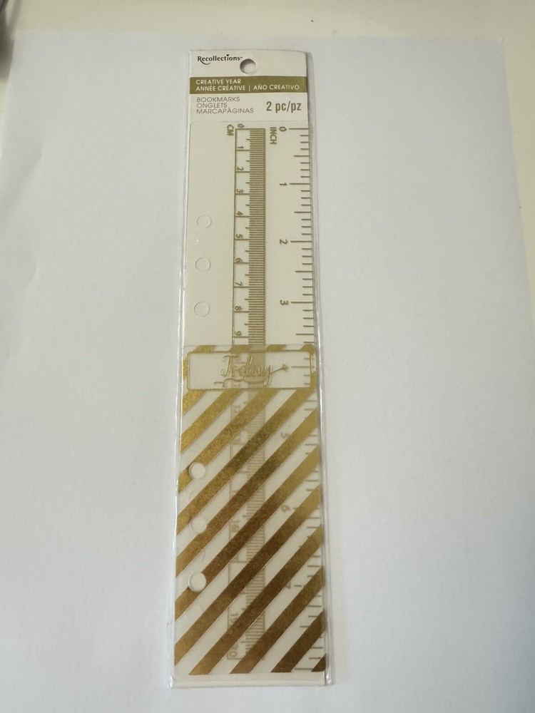 Recollections CREATIVE YEAR BOOKMARK  2pc SET Gold