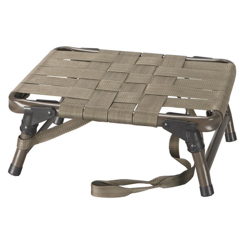 HS Strut Seat with Folding Legs & 2 " Nylon Webbed Seat | Durable Compact