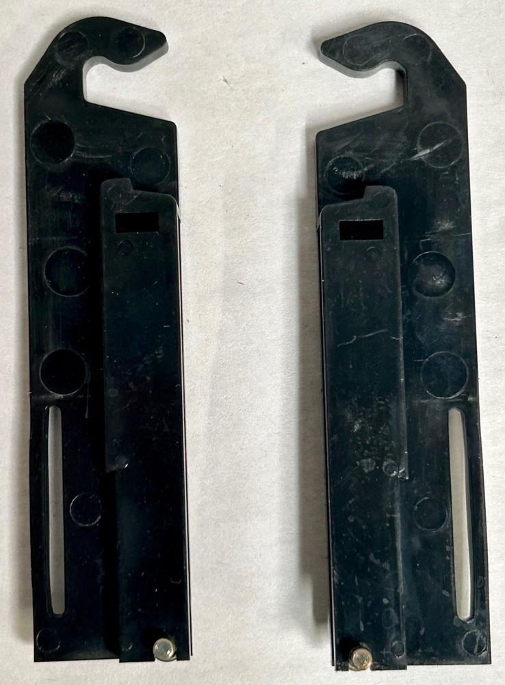 PAIR Vtg Original Telefunken S500 Turntable Cover Hinge Complete W/ Spring (A20)