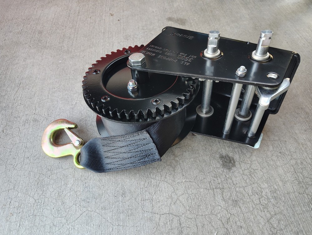 Brevox HW-2000 Hand Winch Utility Manual Steel Black 2000 lbs Pull Capacity