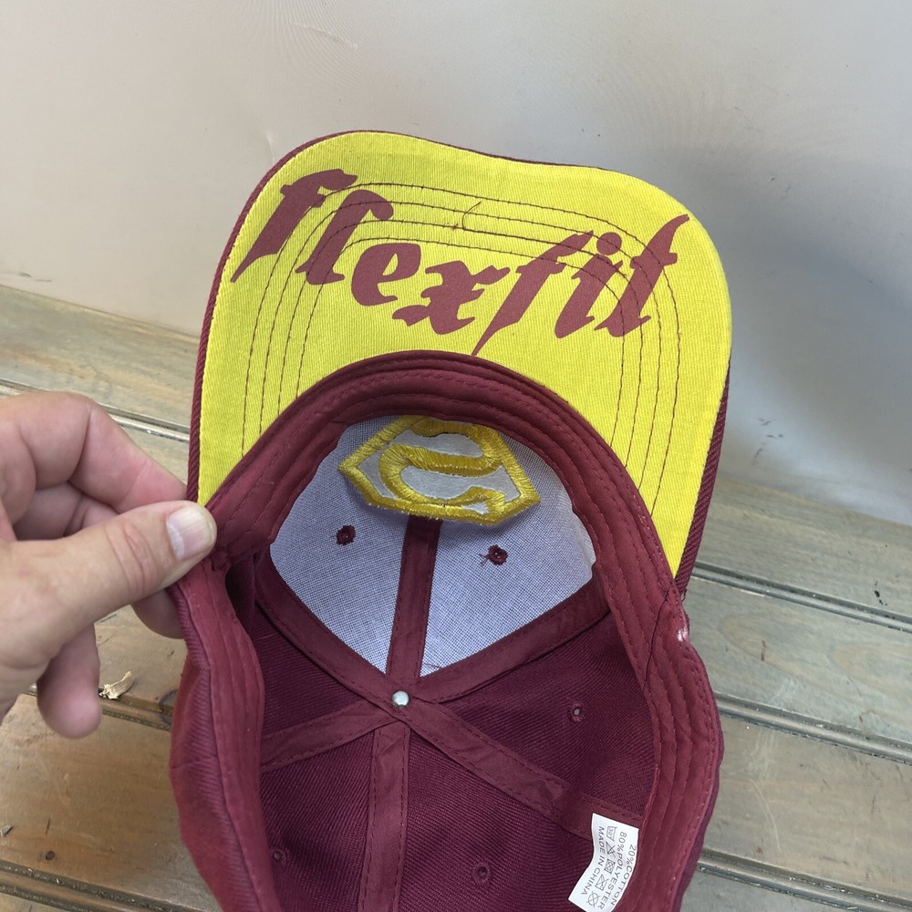 Superman Logo Cap Flex Fit Hat Adjustable Strap Action Comics Embroidered Hat2