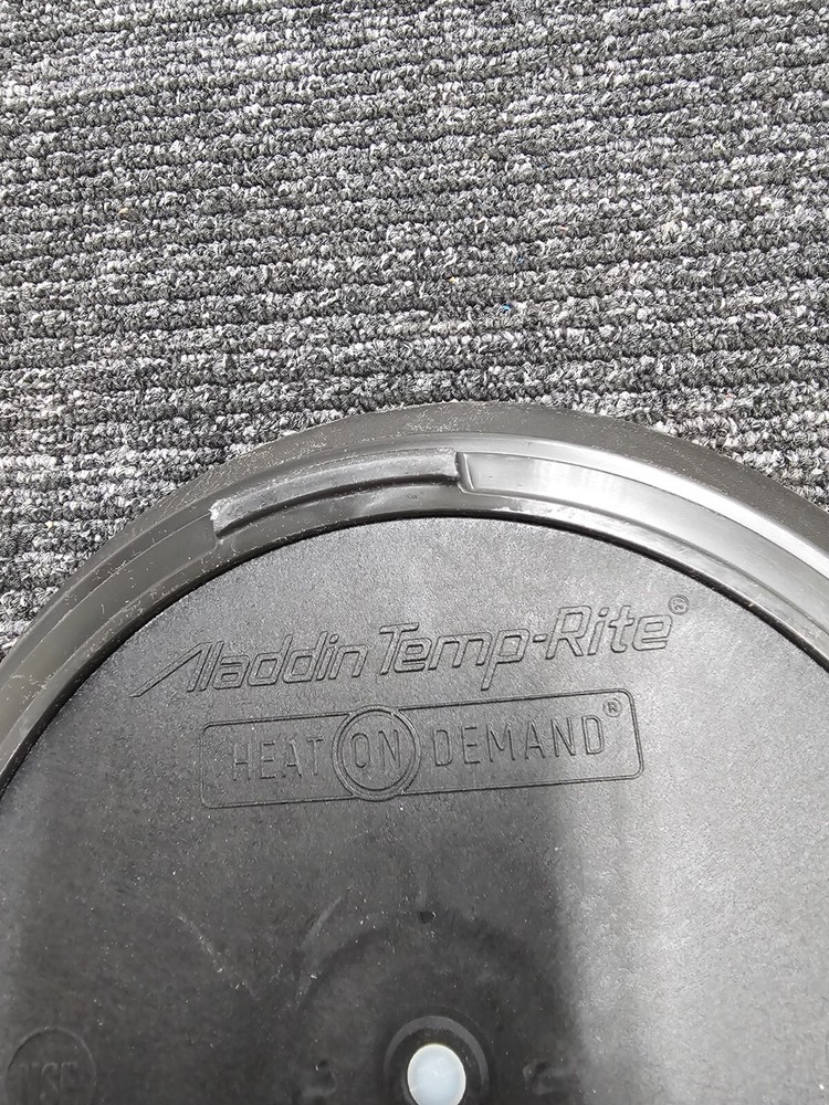 Aladdin Temp-Rite Induction Base Plate Heat On Demand Replacement Black 9.5"