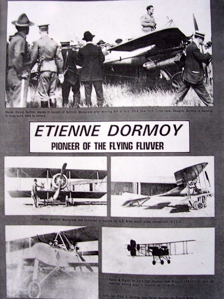 DORMOY BATHTUB PLANS + BUILDING ARTICLE for a 28" FF Model Airplane