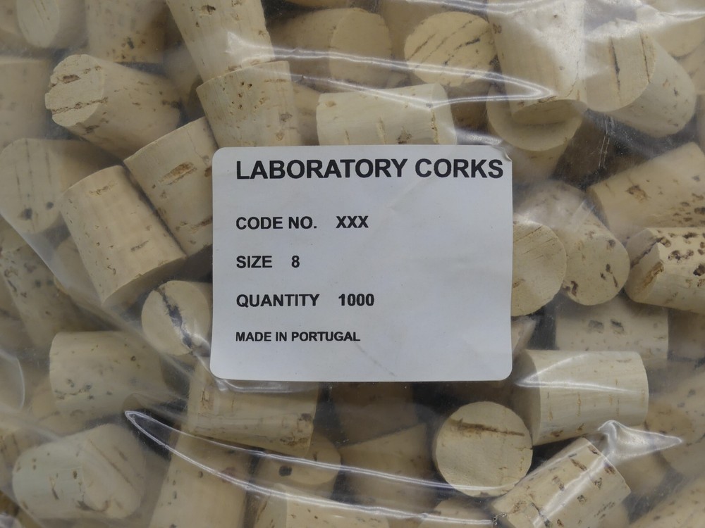 Caplugs Size 8 Laboratory Corks Qty 1000