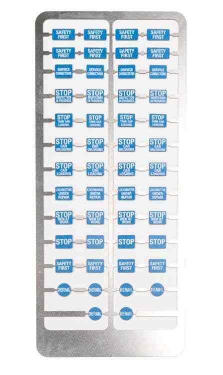Walthers 933-4162 Blue Flags Kit (50Pkg) HO Scale