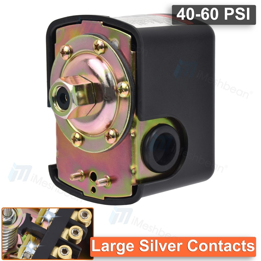 40-60 PSI Well/Water Pump Pressure Control Switch Adjustable Double Spring Pole