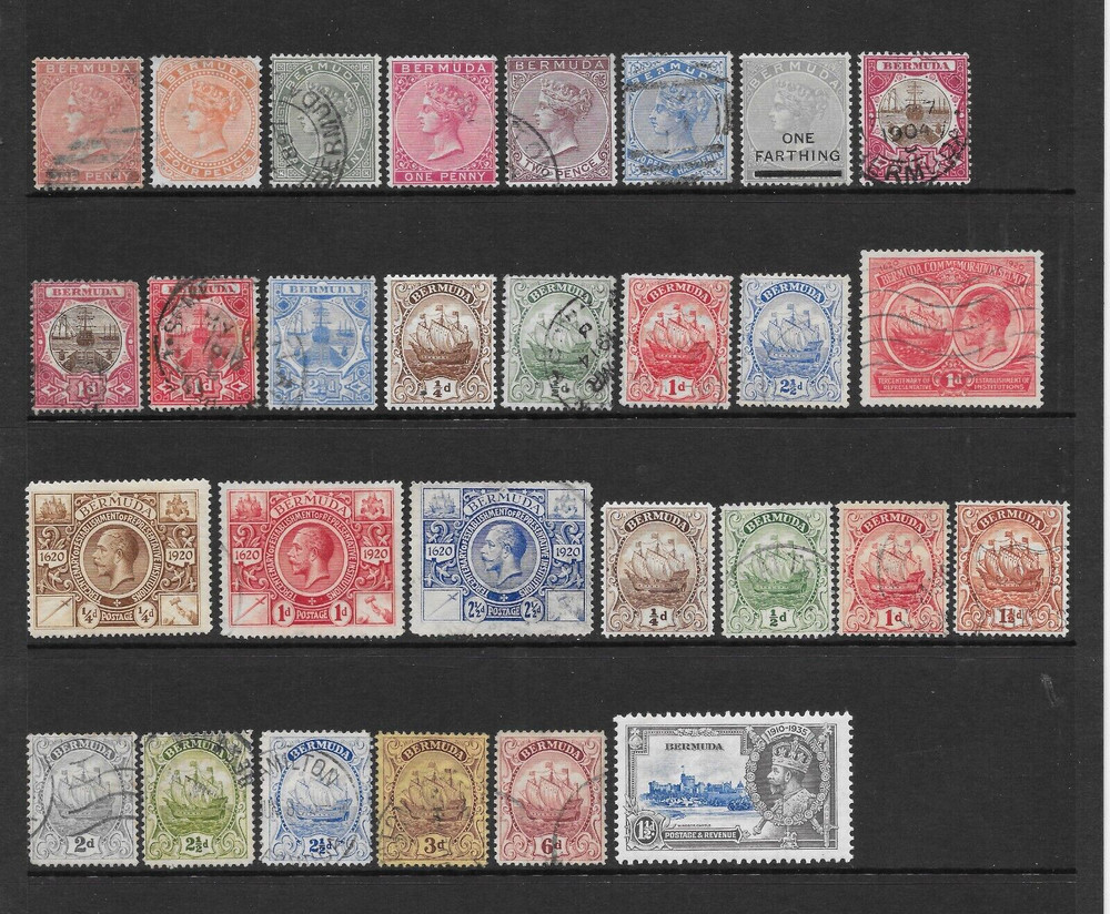 BERMUDA    VARIOUS MINT/USED   1865 to 1935    (C)