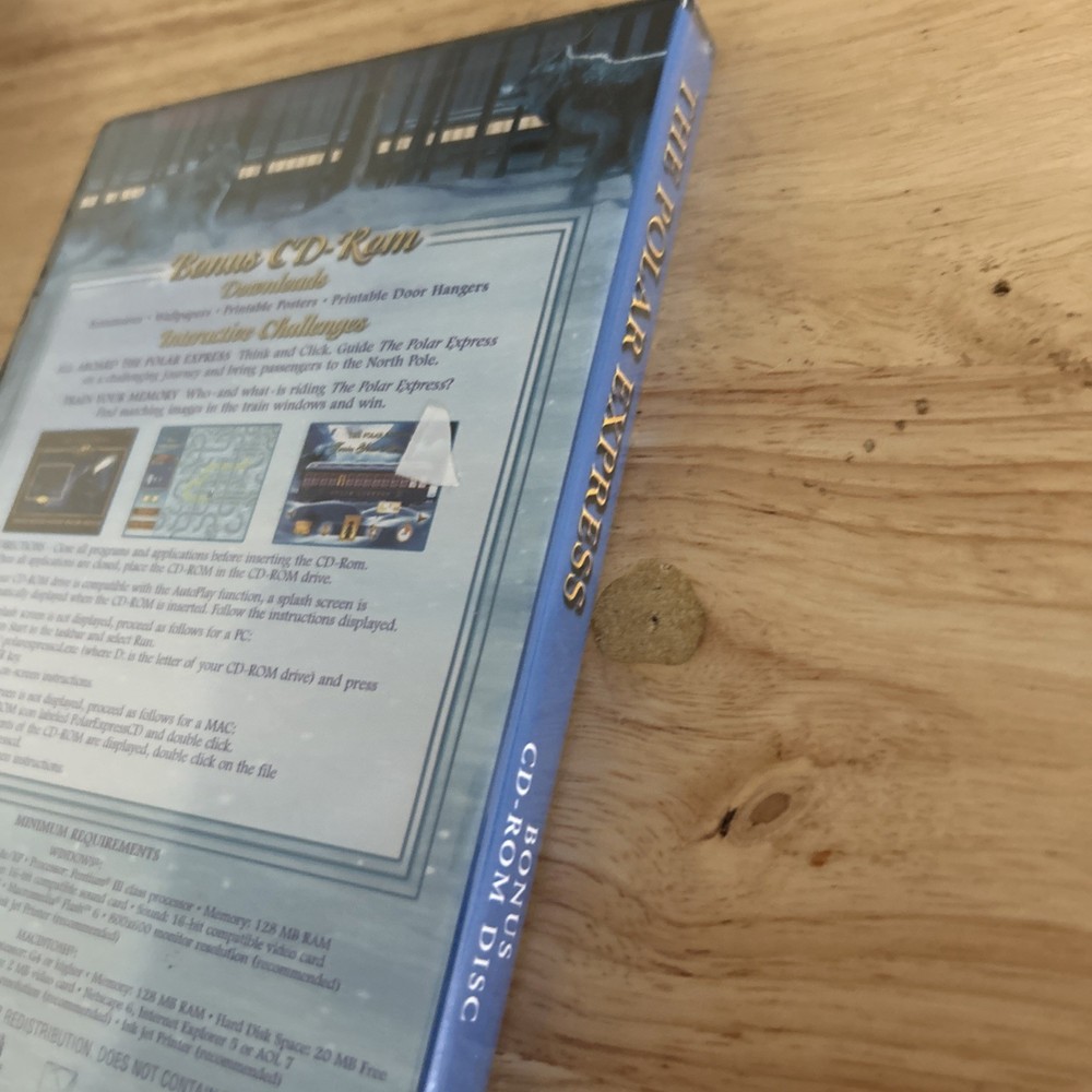 THE POLAR EXPRESS BONUS CD-ROM NEW