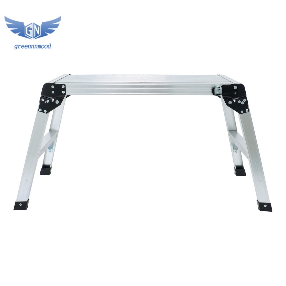 Aluminum Step Stool Non-slip Folding Work Platform 330lbs Drywall Ladder