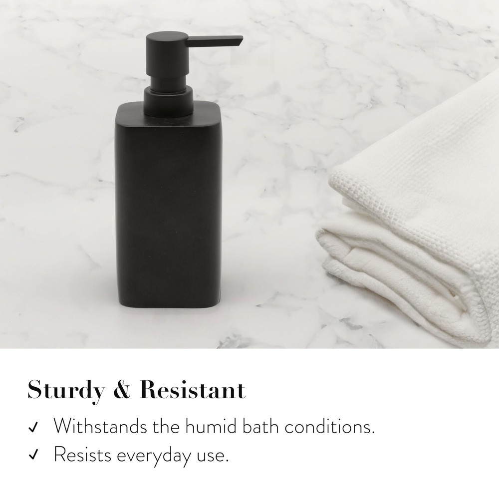 ZCCZ Beige Bathroom Accessory Sets, 4 Pieces 4pcs, Matte Black