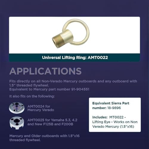Outboard Lifting Ring Tool 91-904551 Replacement For Universal Lifting System