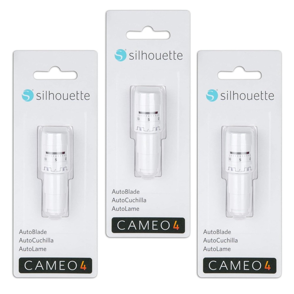 Silhouette AutoBlade for Cameo 4 (3 Pack) 3 Pack, silver
