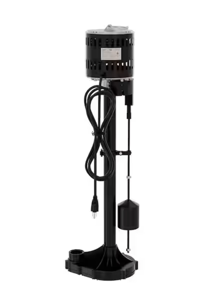 Everbilt 1/3 HP Plastic Pedestal Sump Pump