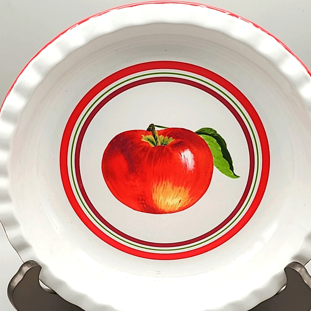 Bella Bug Ceramic Apple Pie Decorated Pie Plate