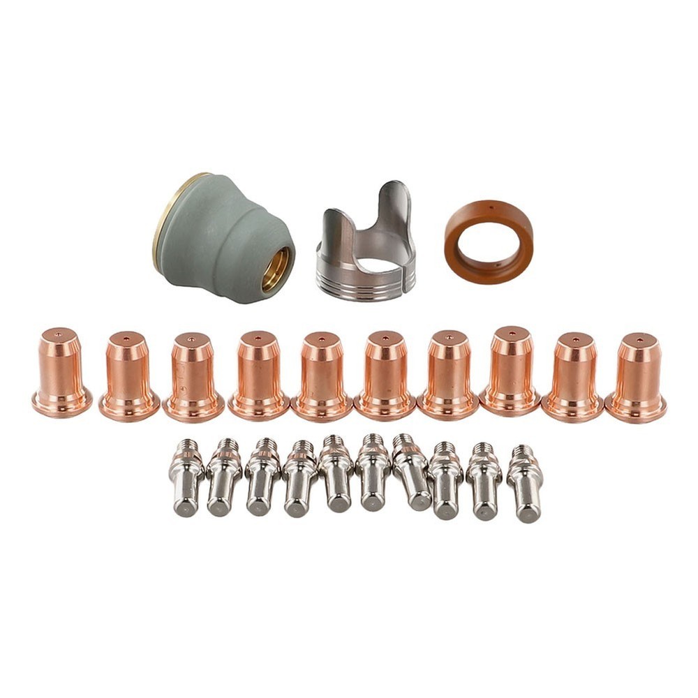 23pcs Plasma Torch Kit for IPT60 For PT40 Electrodes Tips Shield Cap and Stand