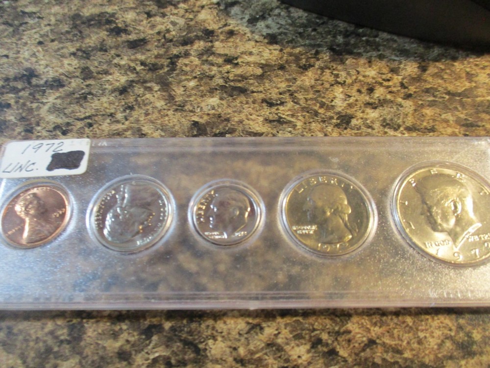 1972 YEAR SET 1C THRU 50C UNC