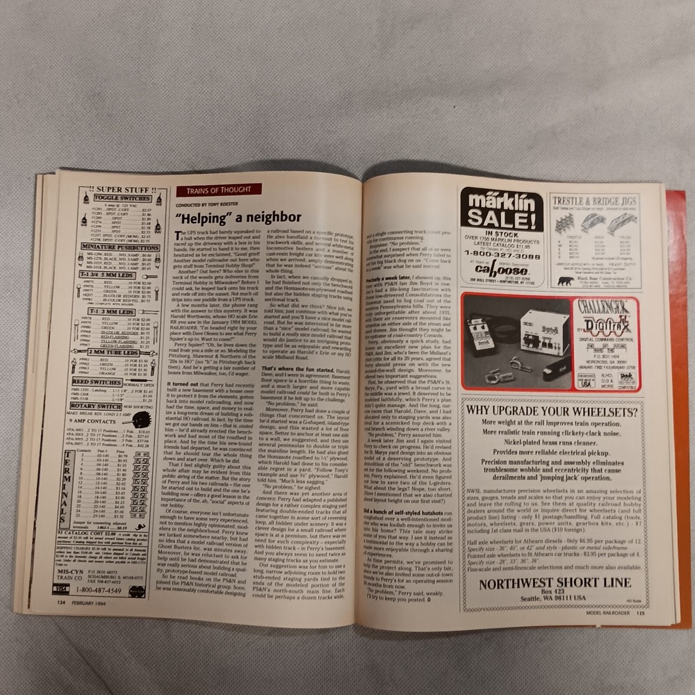 Model Railroader Magazine February 1994