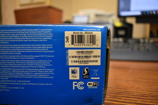 Linksys AC1200 Max Wi-Fi Range Extender RE6500