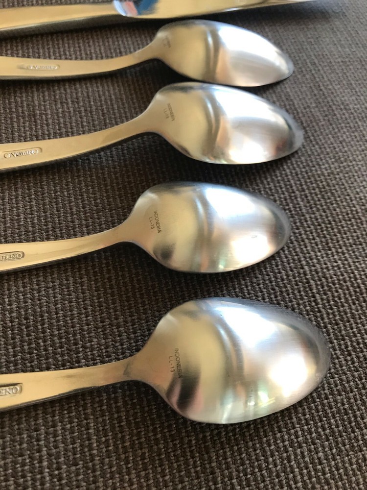 10 pcs. Oneida EVERDINE Stainless flatware--2 place settings--VGUC--Satin--