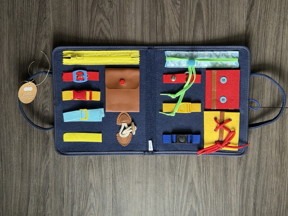 Mud Pie Blue My Busy Briefcase