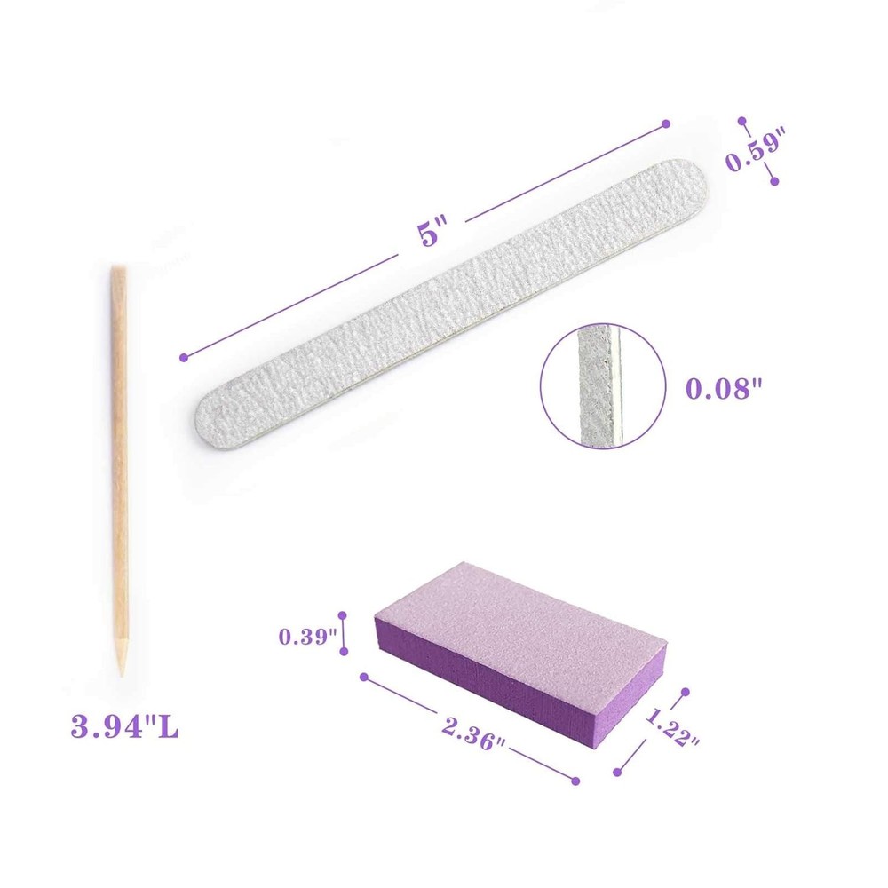 Professional Disposable Nail Kit, 100 Sets