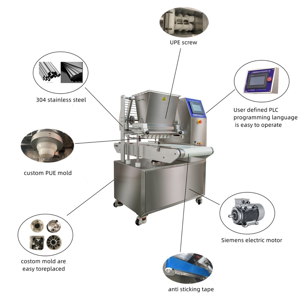 Hot Automatic Drop and Wire CuttingMachine Mini Biscuit Cookie Depositor Machine