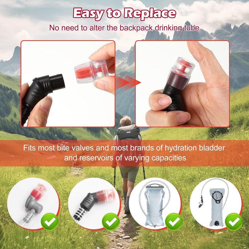 Enhon Bite Valve Replacement Sheath for Water Bladder, Compatible with Osprey...