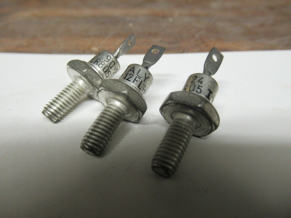(3) VISHAY INTERTECHNOLOGY 12FLR80S05 GENERAL PURPOSE RECTIFIER DIODE STUDS